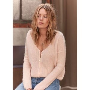 RARE Sezane Camille Gilet Cardigan Sweater Sz S